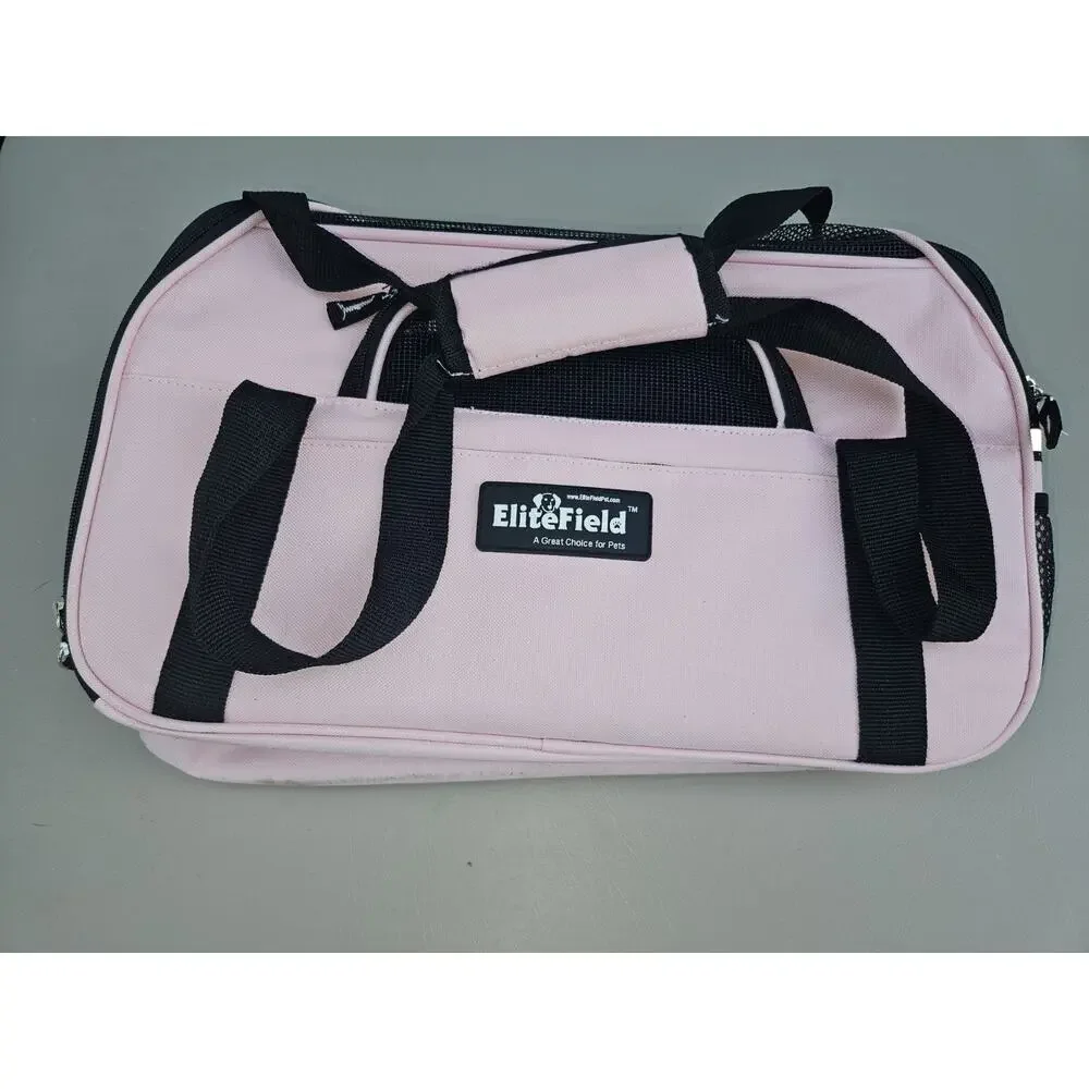EliteField Pet Dog Cat Carrier NEW! Pink Airline Approved SM/MED 15